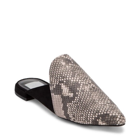 Sweet Life Shoes - Women’s Brette Pointed-Toe Mules, Snake Print